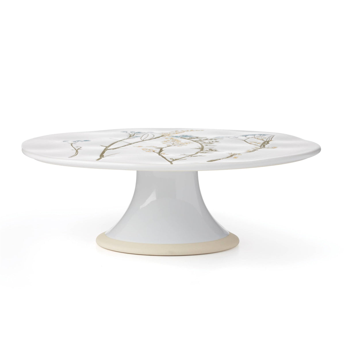 Wildflowers Cake Plate by Lenox – 1 Count, Stoneware, White, Model 896610