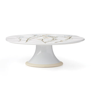 Wildflowers Cake Plate by Lenox – 1 Count, Stoneware, White, Model 896610