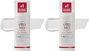 EltaMD UV Daily SPF 40 Face Sunscreen Moisturizer with Zinc Oxide, Daily Face Moisturizer with SPF, Sunscreen, For Dry Skin 1.7 oz Pump (Pack of 2)