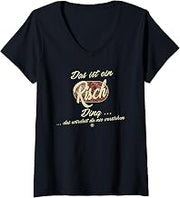 Womens Das ist ein Risch Ding - Funny Family Risch V-Neck T-Shirt
