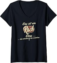 Womens Das ist ein Risch Ding - Funny Family Risch V-Neck T-Shirt