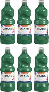 Prang Ready-to-Use Tempera Paint Quart, 32 oz., Green, 6 Count