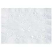 Hoffmaster anniversary embossed placemats, 10 x 14, white, 1,000/carton