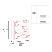 DEPOT E-SHOP Black Wengue / 1 Medicine Cabinets