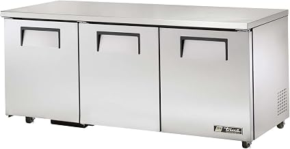 True 19 Cu Ft ADA Compliant 6-Shelf Undercounter Refrigerator