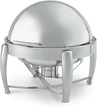 Vollrath T3605 D-Lux S/S 6-1/2 Quart Round Roll Top Chafer