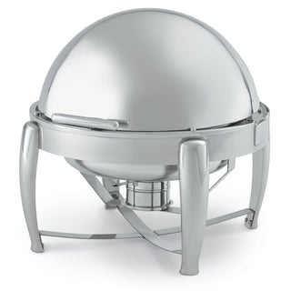 D-Lux S/S 6-1/2 Quart Round Roll Top Chafer by Vollrath – 6.5 quarts, Stainless Steel, silver, Model T3605