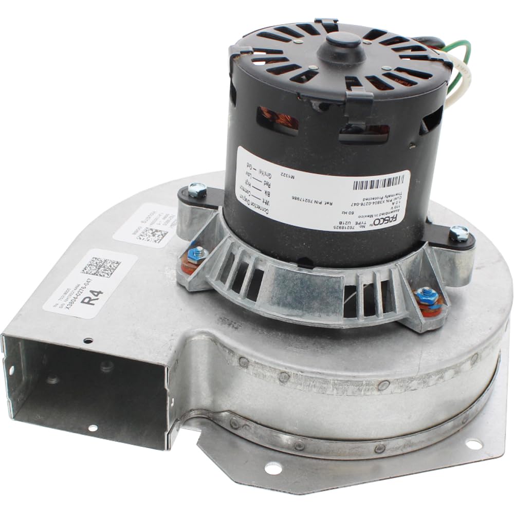 D342078P02 - Trane Furnace Draft Inducer/Exhaust Vent Venter Motor - Replacement by Fasco – Model Replaces Trane # D342078P02