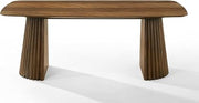 Sacks - Mid-Century Modern Herringbone Walnut Dining Table