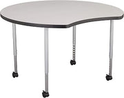 Learniture Structure Series Crescent Mobile Collaborative Table