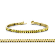 Yellow Sapphire 2mm Channel Set Tennis Bracelet 2.55 ctw 14K Yellow Gold by TriJewels – Yellow Sapphire, Yellow Gold, Yellow