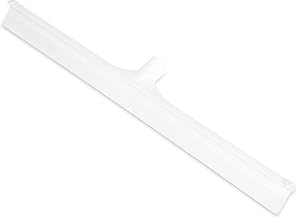 SPARTA 24" Floor Squeegee Replacement Head, Seamless Rubber with Rust-Free Plastic Frame for HACCP Compliance, Heavy-Duty Industrial Use, Thermoplastic Rubber, 24 Inches, White