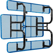 Global Industrial Blue / 74 inches x 62 inches x 29.5 inches / Industrial Picnic Tables