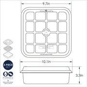 Nordic Ware 9-Inch / Natural / 1 Square Cake Pans