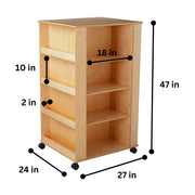 Media Tower by Jonti-Craft – 24.5 inches high x 48 inches wide x 15 inches deep, Wood, Model 0539JC