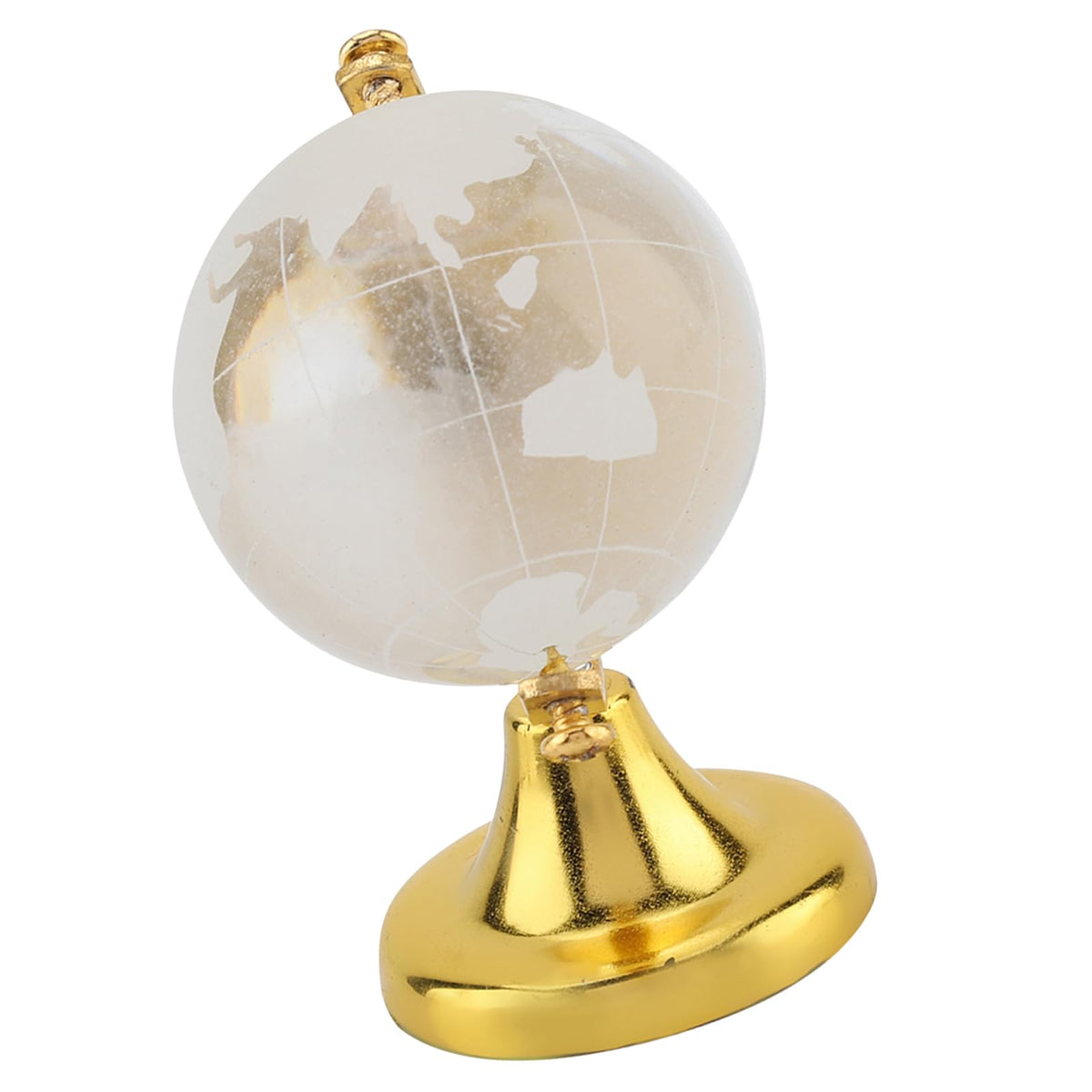 Round Crystal Glass Globe World Map Sphere Decor by Xixian – Gold, Model Xixianxrncwz8j7b-01