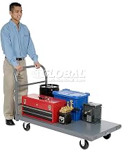 Global Industrial Platform Truck w/Steel Deck, 5" Polyurethane Casters, 48 x 30, 1000 Lb. Capacity