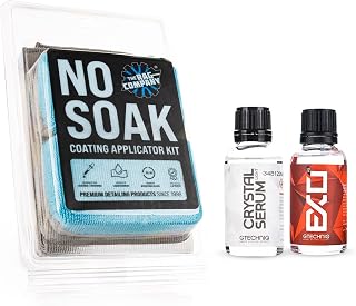 The Rag Company Gtechniq CSL Ceramic Coating & EXO 30 ml No Soak Coating Applicator Kit Bundle