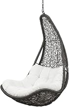 Gray Outdoor Patio Chair Without Stand, Swing Chair with Elegant Design, Comfortable Seating for Garden, Porch, Or Backyard, Durable Build