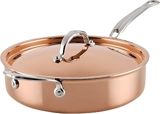 Hestan CopperBond® Aura™ 3.5-Quart Professional Copper Sauté Pan with Lid