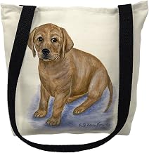 Betsydrake TY070G 18 x 18 in. Yellow Lab Tote Bag - Large