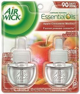 Air Wick Scented Oil Twin Refill Apple Cinnamon Medley (2X.67) oz
