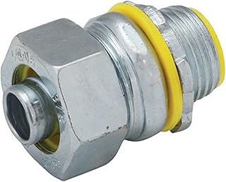 Hubbell-Raco 3512RAC Liquid Tight Connector, Steel, Insulated, 1/2-Inch (Pack of 50)