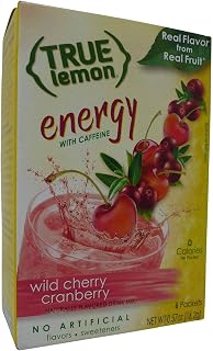 True Citrus Wild Cherry Cranberry - Energy Drink Powder Mix - Sugar Free Energy Drinks