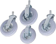 Nexel 8" (2) Rigid, (2) Swivel Stem Pneumatic Casters, 4/Pk