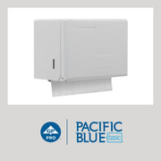 Pacific Blue Basic S-Fold Recycled Paper Towels (Previously Branded Envision) by GP PRO (Georgia-Pacific) – 250 Count (Pack of 16), Paper, White, Pack of 16, Model 20904
