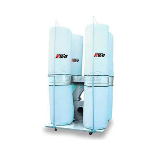 10HP Bag Dust Collector by Kufo Seco – 63"W x 122"H, Steel, White, Model UFO-104D