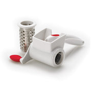 SGT Rotary Dual Grater by Cuisipro – Medium, Stainless Steel, White, Model 1612