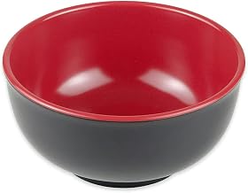 G.E.T. B-125-F, Fuji Collection, Black 1.2 qt. Melamine Bowls (Pack of 12)