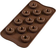 Silikomart Silicone Mould Choco Crown, Brown, 22.149.77.0065, 9 ml x 11