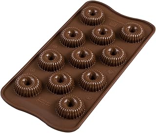 Silikomart Silicone Mould Choco Crown, Brown, 22.149.77.0065, 9 ml x 11