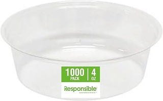 Responsible Products 4 oz Portion Cup fits 9-24 oz Clear Cold Cup, Certified Compostable and Made from 100% American Biobased Materials (1000 Count)