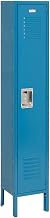 GLOBAL INDUSTRIAL Single Tier Locker, 12x18x60 1 Door, RTA, Blue