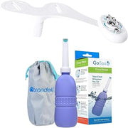 Brondell Bidet Attachment LH-22 SouthSpa, Dual Temperature, Dual Nozzle, Left-Side Controls, Adjustable Pressure + Portable Travel Bidet GoSpa GS-70 Bundle