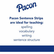 ® Peacock® Super-Bright Sentence Strips by Pacon – True, Tagboard, Assorted Colors, Pack of 100, Model P1733