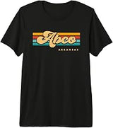 Vintage Sunset Stripes Abco, Arkansas Premium Tri-blend T-Shirt
