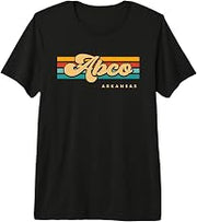Vintage Sunset Stripes Abco, Arkansas Premium Tri-blend T-Shirt