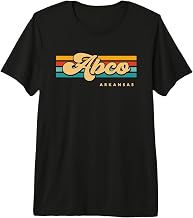 Vintage Sunset Stripes Abco, Arkansas Premium Tri-blend T-Shirt