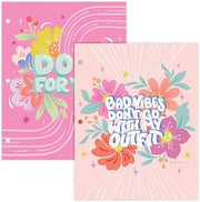 Lang Companies, Glitter Sparkle 2 Pack Folders | Girls' Flowers and Sayings Design