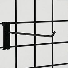10"L - Black Grid Wall Hook