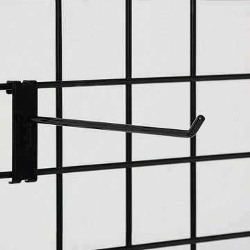 10"L - Black Grid Wall Hook by Retail Resource – Model GH10B