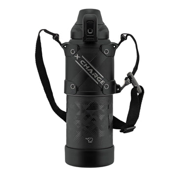 Cool Bottle Water Bottle by Zojirushi – 1.0L, 1.0 liters, Stainless Steel, Black, Pack of 12