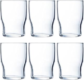 Arcoroc Set of 6 Campus glass glasses 18 cl | Clear, Glass, Low Format, Gloss Finish, 6 Pieces