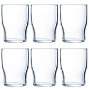 Set of 6 Campus glass glasses 18 cl by Arcoroc – 18 cl, 180.0 milliliters, Glass Tempered Glass, Transparent, Pack of 6