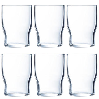 Set of 6 Campus glass glasses 18 cl by Arcoroc – 18 cl, 180.0 milliliters, Glass Tempered Glass, Transparent, Pack of 6