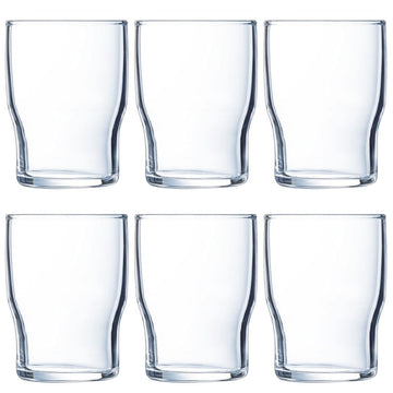 Set of 6 Campus glass glasses 18 cl by Arcoroc – 18 cl, 180.0 milliliters, Glass Tempered Glass, Transparent, Pack of 6